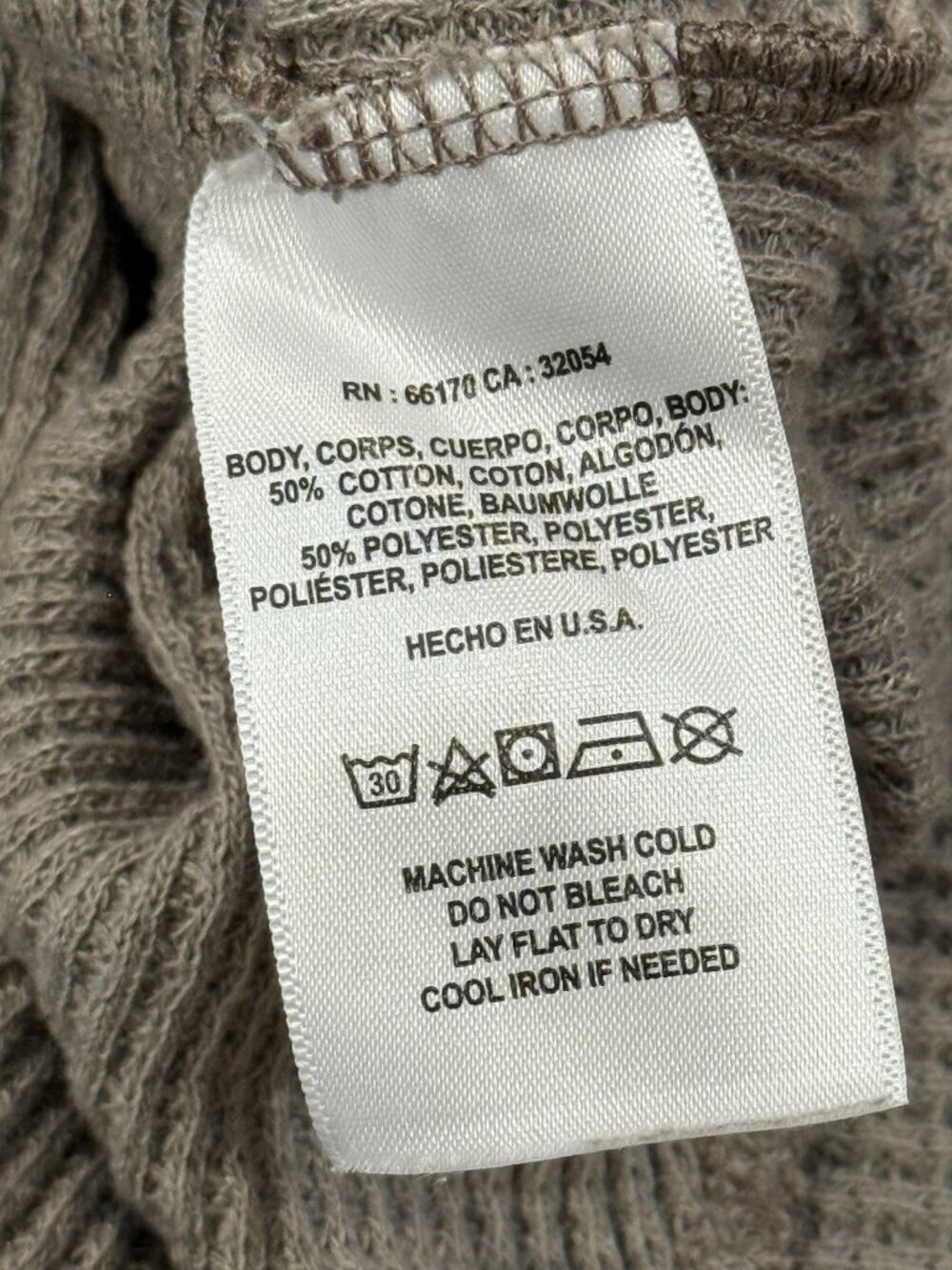 ANTHROPOLOGIE T.LA Kenwood Sz S Gray Waffle Knit Ruffle Asymmetric Top - Picture 5 of 7